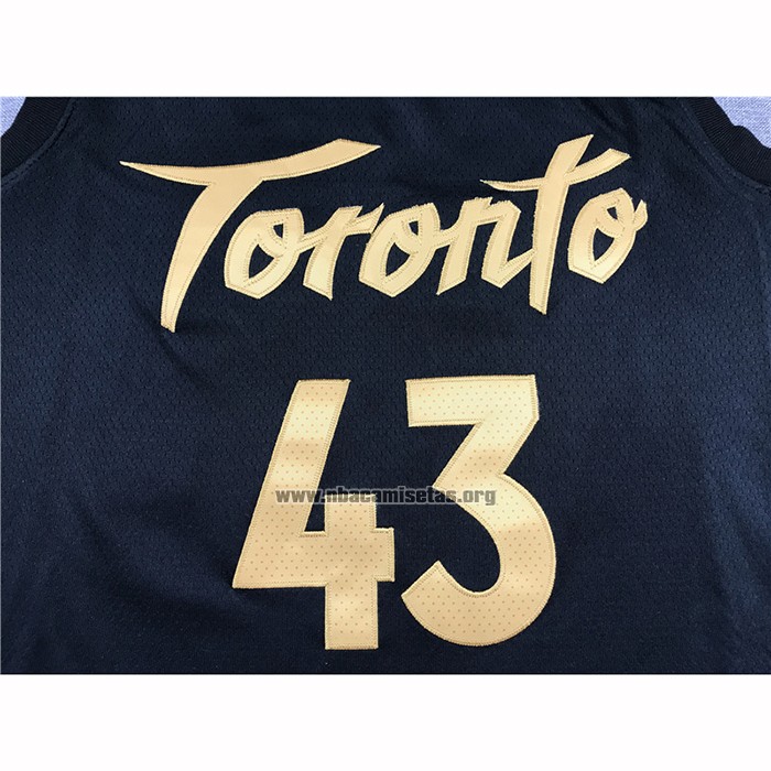 Camiseta Toronto Raptors Pascal Siakam NO 43 Ciudad 2019-20 Negro